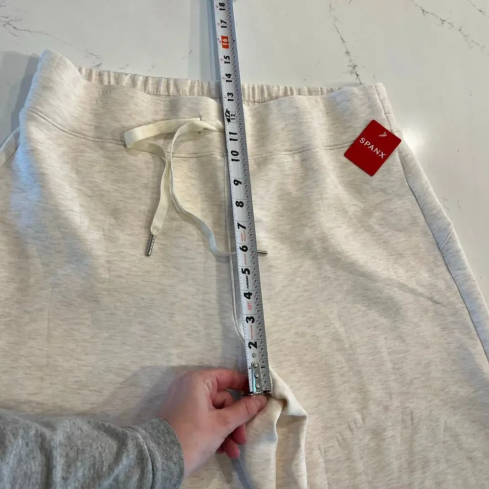 NWT Spanx Air Essentials‎ Cropped Wide Leg Pants Cream Size 1X - Picture 10 of 12